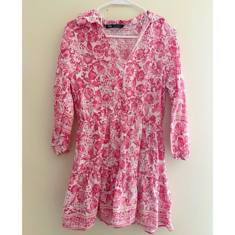 Zara Pink Floral Dress